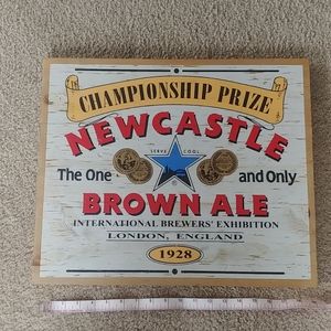 New Castle Brown Ale Bar Sign